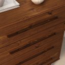 Ver imagem 6 de Cômoda para Quarto Minimalista Pés Retos Castanho Tecca Idimex