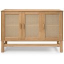 Ver imagem 1 de Balcão Buffet em Madeira e Rattan Natural 03 Portas