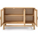 Ver imagem 3 de Balcão Buffet em Madeira e Rattan Natural 03 Portas