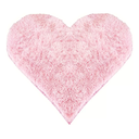 Ver imagem 1 de Tapete Pelo Alto Felpudo Peludo Macio Anti Derrapante Alérgico Branco Coração 100 cm Sala Quarto Esc