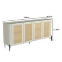 Ver imagem 3 de Buffet Mdf com Palha Natural L180 X A81,5cm