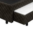 Ver imagem 5 de Base Box Casal c/ Cama Auxiliar Elise 38x138x188 Marrom