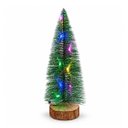 Ver imagem 3 de Mini Pinheiro de Natal LED Kit 2 Uni Fio de Fada Embutido Base de Madeira Casa Escritorio Decoracao