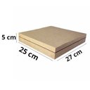 Ver imagem 3 de Porta Joia e Biju 9 Divisões e Aneleira Flocado em Preto Josely Flocados