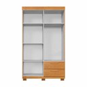 Ver imagem 5 de Guarda-Roupa 4 Portas 2 Gavetas 100% MDF Flórida Yescasa Marrom/Cinamomo