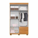 Ver imagem 7 de Guarda-Roupa 4 Portas 2 Gavetas 100% MDF Flórida Yescasa Marrom/Cinamomo