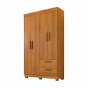 Ver imagem 3 de Guarda-Roupa 4 Portas 2 Gavetas 100% MDF Flórida Yescasa Marrom/Cinamomo