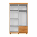 Ver imagem 5 de Guarda-Roupa 4 Portas 2 Gavetas 100% MDF Flórida Yescasa Marrom/Cinamomo