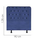 Ver imagem 2 de Cabeceira para Cama Box Solteiro 90 Cm Brenda:azul