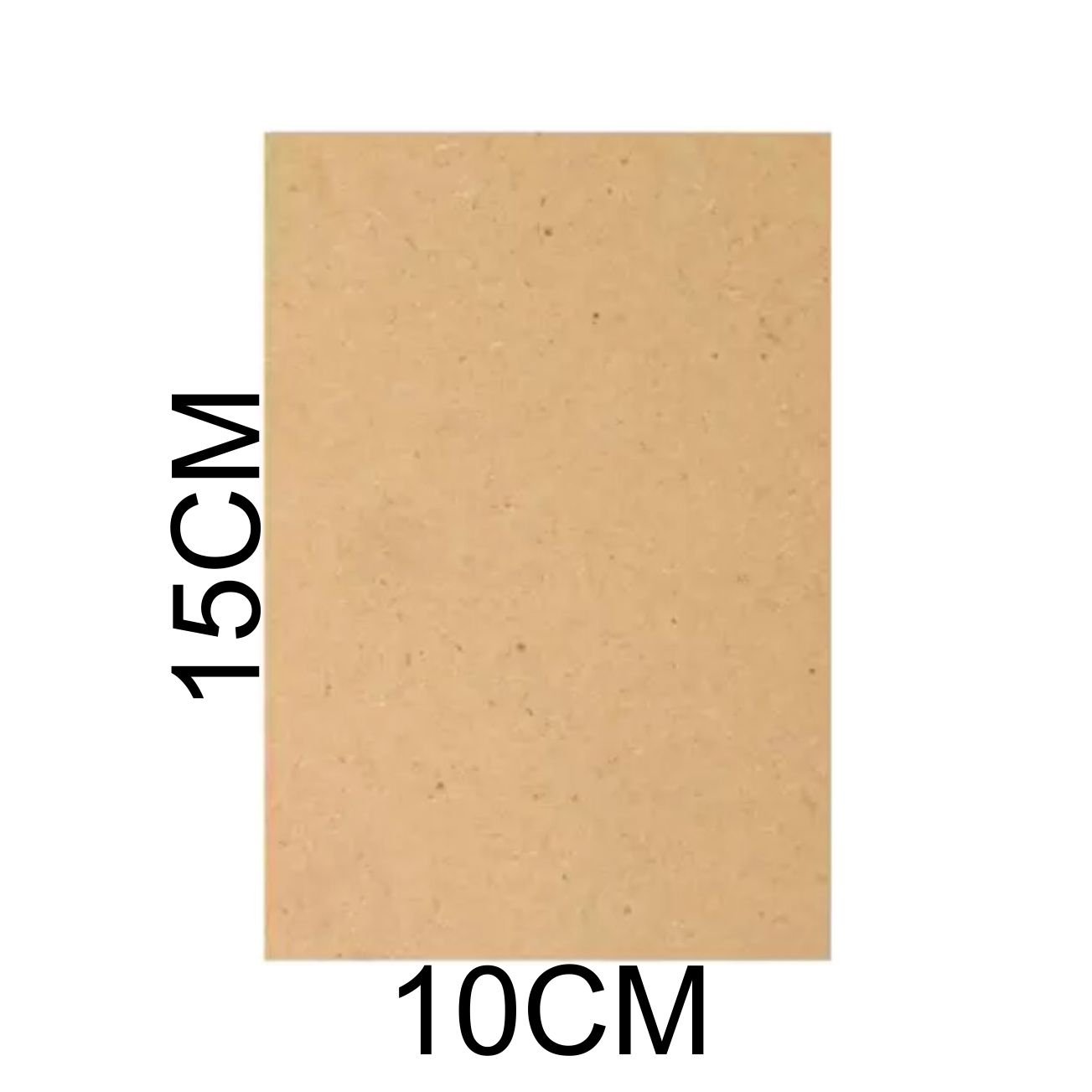 Chapa Mdf Branco 3mm Placa 10x15 Cm A4 para Artesanato Adesivo 50 Unidades - 3