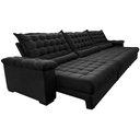 Ver mais imagens de Sofá Retrátil e Reclinável 4,15m Molas Ensacadas Cama inBox Big Space com Bordado 3D Velusoft