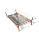 Ver imagem 3 de Mesa Centro Cutiê com Tampo de Vidro