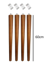 Ver imagem 2 de Kit 4 Pés Palito 60cm + 4 Suportes Inclinado
