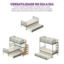 Ver imagem 6 de Cama Auxiliar em Ferro Aço Carbono Tubular Teko Casatema MadeiraOriginals Verde/Álamo