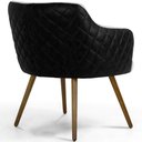 Ver imagem 7 de Kit 2 Poltronas Jade Pés Palito Corano Preto/Linho Cru - Casaepoltrona