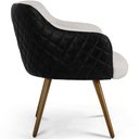 Ver imagem 6 de Kit 2 Poltronas Jade Pés Palito Corano Preto/Linho Cru - Casaepoltrona