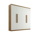 Ver imagem 1 de Guarda Roupa Casal Fenix 4 Portas 3 Gavetas Rufato Imbuia/off White/imbuia
