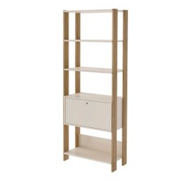 Estante Match Organizadora Estilo Industrial | Artely:off White/carvalho - 2