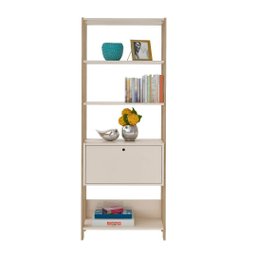 Estante Match Organizadora Estilo Industrial | Artely:off White/carvalho - 4