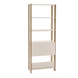 Estante Match Organizadora Estilo Industrial | Artely:off White/carvalho - 6