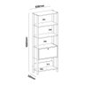 Estante Match Organizadora Estilo Industrial | Artely:off White/carvalho - 9
