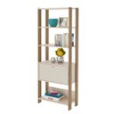 Ver imagem 3 de Estante Match Organizadora Estilo Industrial | Artely:off White/carvalho