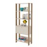 Estante Match Organizadora Estilo Industrial | Artely:off White/carvalho - 3