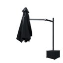 Ver imagem 4 de Ombrelone Lateral Preto - 3,00m de Diâmetro - em Alumínio - Base Cachepô - Persianet