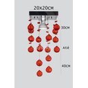 Ver imagem 6 de Pendentes Acrílico Em Alto Brilho Modelo Chuva Pontuda:30CM/Bivolt