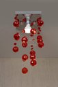 Ver imagem 5 de Pendentes Acrílico Em Alto Brilho Modelo Chuva Pontuda:30CM/Bivolt