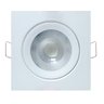 Kit 10 Spot de Led Croica Embutir Teto Gesso Quadrado 3w 6000k Branco Frio Luminária Direcional - 1