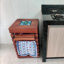 Ver mais imagens de Porta Botijão de Gás Móvel Aparador para Cozinha C- Ladrilho