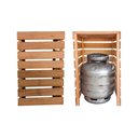 Ver imagem 1 de Porta Botijão de Gás Móvel Aparador para Cozinha C- Ladrilho