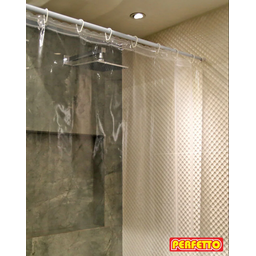 Cortina para Box Banheiro Cristal Transparente - 3