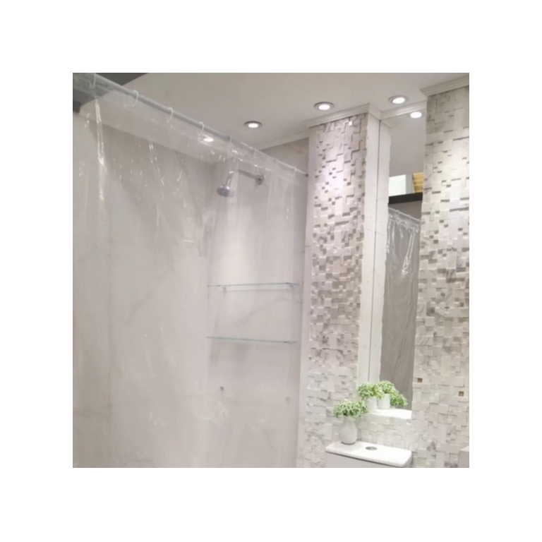 Cortina para Box Banheiro Cristal Transparente