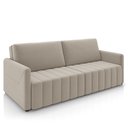 Ver imagem 1 de Sofá Cama Casal Retrátil 2 Lugares 192cm Atlas M22 Suede Bege - Mpozenato