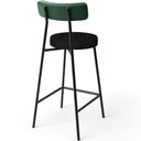 Ver imagem 7 de Kit 02 Banquetas Baixa Cozinha e Sala Jantar Bancada Milão L02 Facto Verde Linho Chumbo - lyam decor