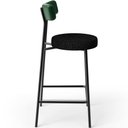 Ver imagem 6 de Kit 02 Banquetas Baixa Cozinha e Sala Jantar Bancada Milão L02 Facto Verde Linho Chumbo - lyam decor