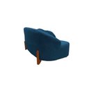 Ver imagem 6 de Namoradeira Sofá Feijão Moscou 130cm Orgânica Bouclé Azul Marinho