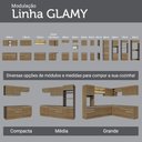 Ver mais imagens de Balcão de Canto 1 Porta (sem Tampo) Rustic Glamy Madesa