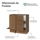 Ver imagem 3 de Balcão de Canto 1 Porta (sem Tampo) Rustic Glamy Madesa