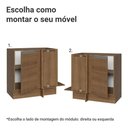Ver imagem 4 de Balcão de Canto 1 Porta (sem Tampo) Rustic Glamy Madesa