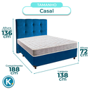 Ver imagem 3 de Kit Cabeceira + Cama Box + Colchão Casal D33 D33 Inducol