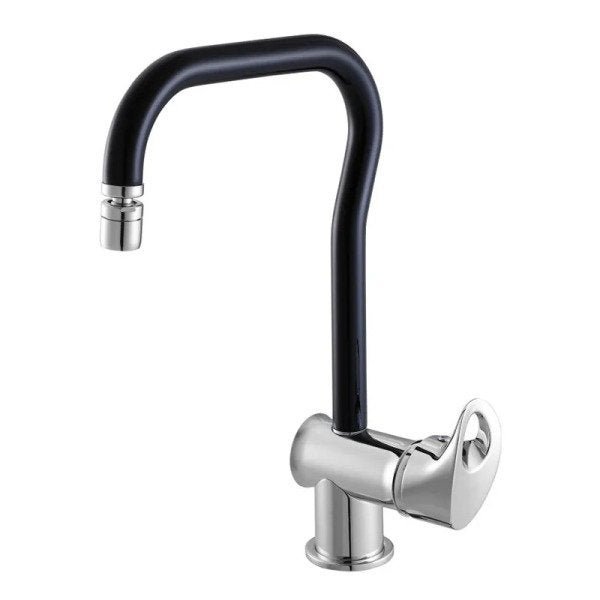 MONOCOMANDO COZINHA 7004 C 62 CROMO PRETO - 1