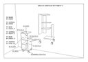 Ver imagem 5 de Mesa de Cabeceira S ou Z Branco Mesinha de Apoio 60x25x20