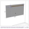 Rack com Painel para TV Barreiro Madeira e 3D - 3