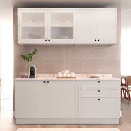 Cozinha Compacta 4 Peças 6 Portas 3 Gavetas Sevilha - 2