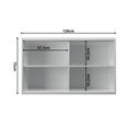 Ver mais imagens de Cozinha Compacta Modulada 4 Peças 6 Portas 3 Gavetas Sevilha Branco/Artico