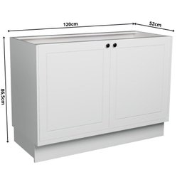 Cozinha Compacta 4 Peças 6 Portas 3 Gavetas Sevilha - 12