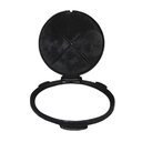 Ver imagem 3 de Tampa Tampão de Chão Passagem Articulado Ferro Fundido 32cm